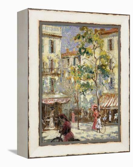 Paris Street Scene-Joseph Alfred Terry-Framed Premier Image Canvas