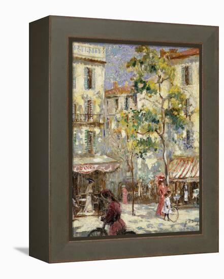 Paris Street Scene-Joseph Alfred Terry-Framed Premier Image Canvas