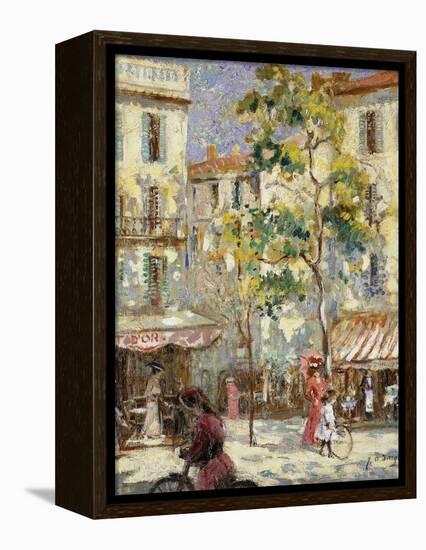 Paris Street Scene-Joseph Alfred Terry-Framed Premier Image Canvas