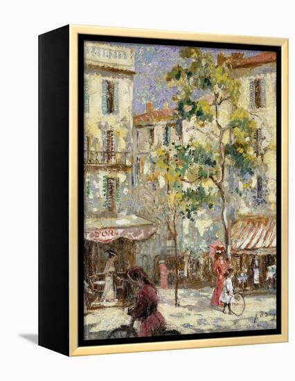 Paris Street Scene-Joseph Alfred Terry-Framed Premier Image Canvas