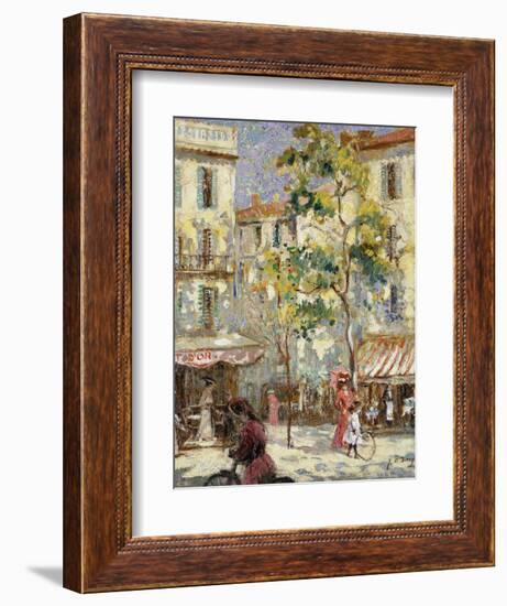 Paris Street Scene-Joseph Alfred Terry-Framed Premium Giclee Print