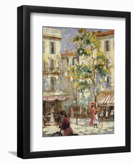 Paris Street Scene-Joseph Alfred Terry-Framed Premium Giclee Print