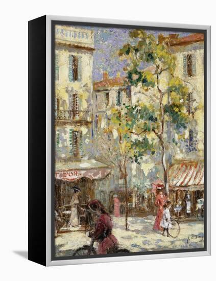 Paris Street Scene-Joseph Alfred Terry-Framed Premier Image Canvas