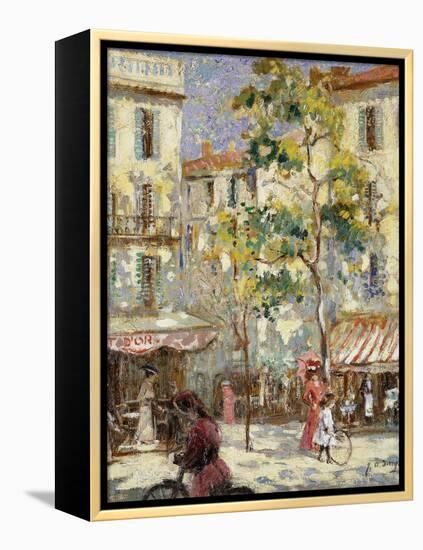 Paris Street Scene-Joseph Alfred Terry-Framed Premier Image Canvas