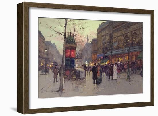 Paris Street Scene-Eugene Galien-Laloue-Framed Giclee Print