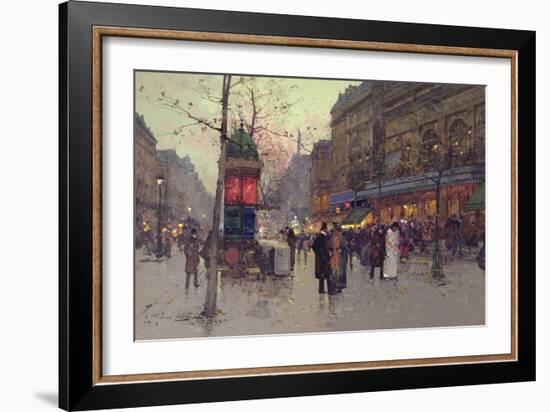 Paris Street Scene-Eugene Galien-Laloue-Framed Giclee Print