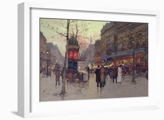 Paris Street Scene-Eugene Galien-Laloue-Framed Giclee Print