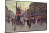 Paris Street Scene-Eugene Galien-Laloue-Mounted Giclee Print