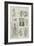 Paris Street Sketches During the Elections-David Hardy-Framed Giclee Print