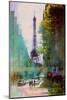 Paris Street-John Rivera-Mounted Art Print