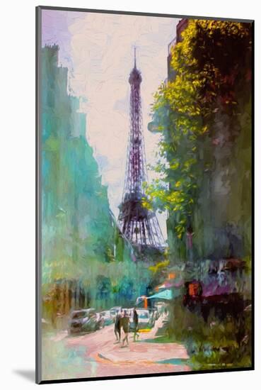 Paris Street-John Rivera-Mounted Art Print