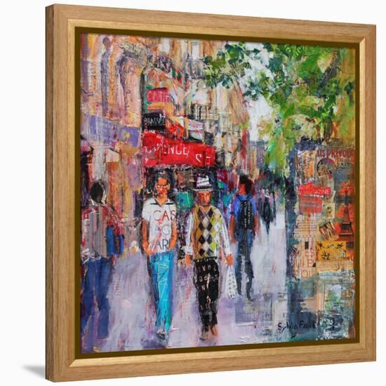 Paris Street-Sylvia Paul-Framed Premier Image Canvas