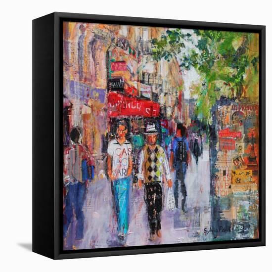 Paris Street-Sylvia Paul-Framed Premier Image Canvas