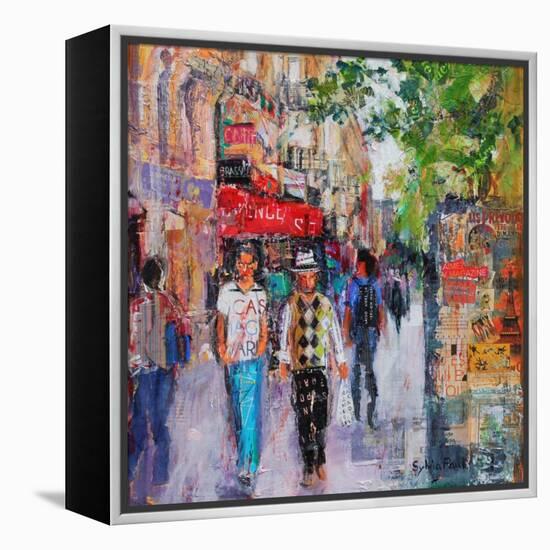 Paris Street-Sylvia Paul-Framed Premier Image Canvas