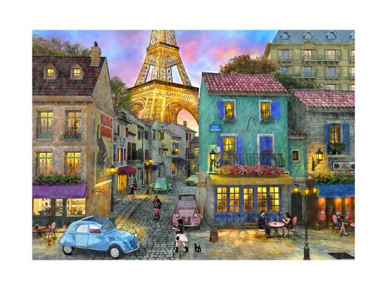 Paris Streets Art Print Dominic Davison Art Com Paris Streets Art Print Dominic Davison Art Com