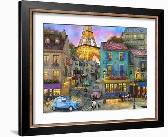 Paris Streets-Dominic Davison-Framed Art Print