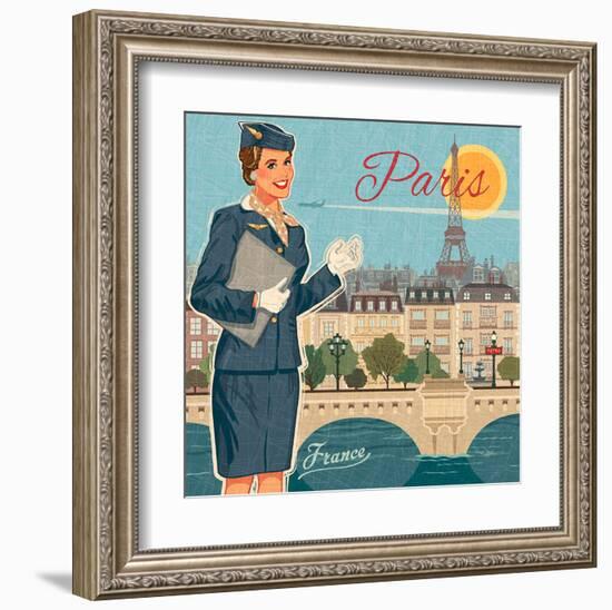 Paris suit-Bruno Pozzo-Framed Art Print