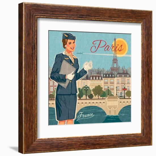 Paris suit-Bruno Pozzo-Framed Art Print