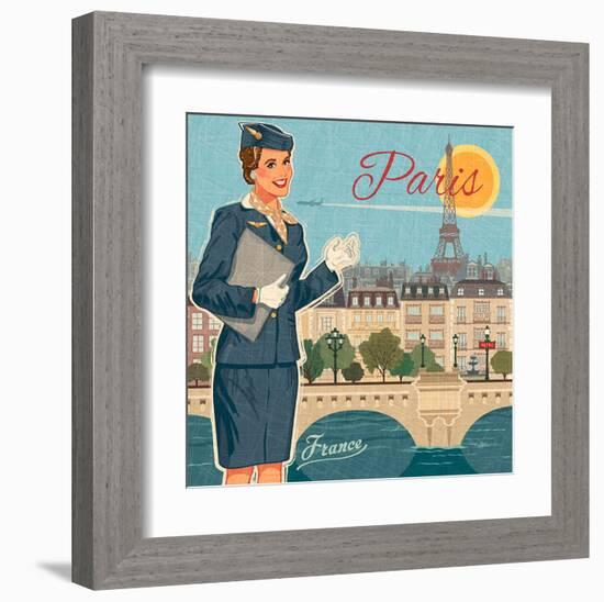 Paris suit-Bruno Pozzo-Framed Art Print