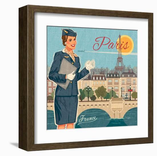 Paris suit-Bruno Pozzo-Framed Art Print