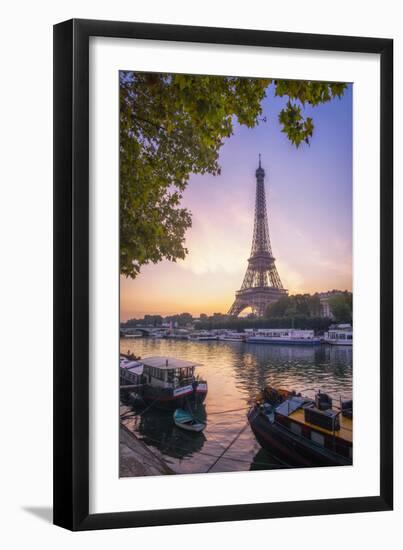 Paris sunrise-Philippe Manguin-Framed Photographic Print