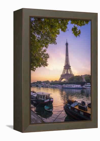 Paris sunrise-Philippe Manguin-Framed Premier Image Canvas