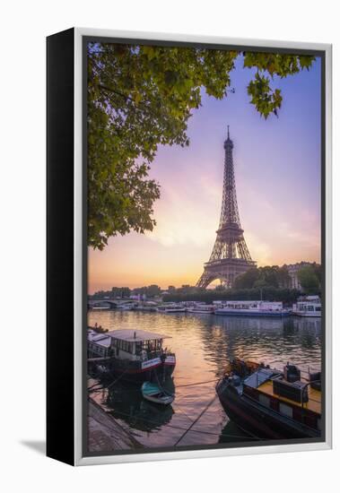 Paris sunrise-Philippe Manguin-Framed Premier Image Canvas