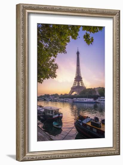 Paris sunrise-Philippe Manguin-Framed Premium Photographic Print