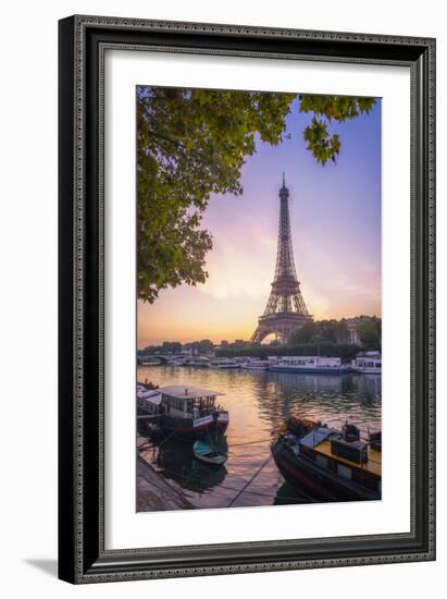 Paris sunrise-Philippe Manguin-Framed Premium Photographic Print