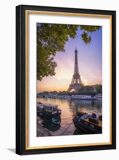 Paris sunrise-Philippe Manguin-Framed Premium Photographic Print