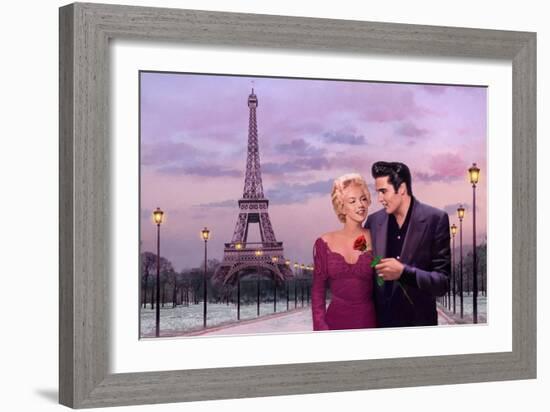 Paris Sunset-Chris Consani-Framed Art Print