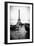 Paris sur Seine Collection - Barges along River Seine with Eiffel Tower III-Philippe Hugonnard-Framed Photographic Print