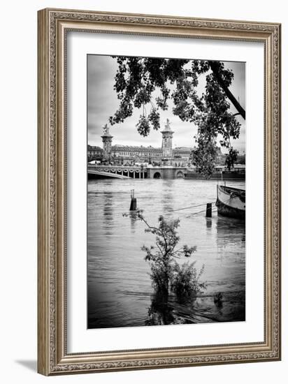 Paris sur Seine Collection - Crossing the Seine IV-Philippe Hugonnard-Framed Photographic Print