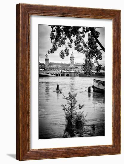 Paris sur Seine Collection - Crossing the Seine IV-Philippe Hugonnard-Framed Photographic Print