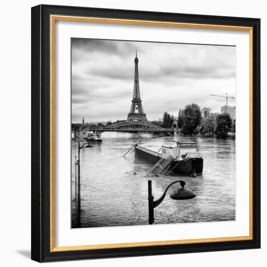 Paris sur Seine Collection - Floating Barge II-Philippe Hugonnard-Framed Photographic Print