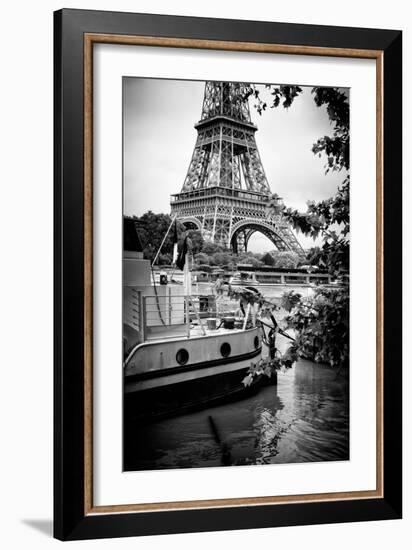 Paris sur Seine Collection - Paris Boat-Philippe Hugonnard-Framed Photographic Print