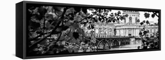 Paris sur Seine Collection - Pont des Arts and French Academy III-Philippe Hugonnard-Framed Premier Image Canvas