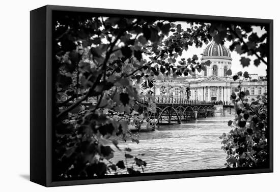 Paris sur Seine Collection - Pont des Arts and French Academy-Philippe Hugonnard-Framed Premier Image Canvas