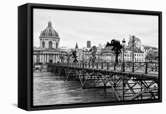 Paris sur Seine Collection - Pont des Arts IV-Philippe Hugonnard-Framed Premier Image Canvas