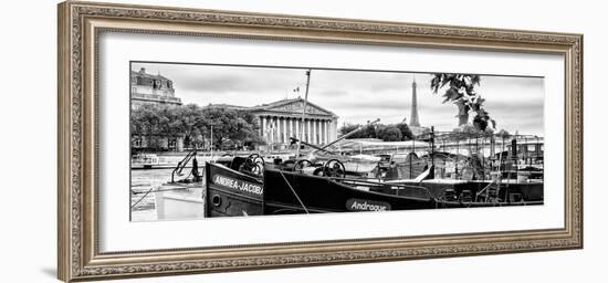 Paris sur Seine Collection - Seine Boats II-Philippe Hugonnard-Framed Photographic Print