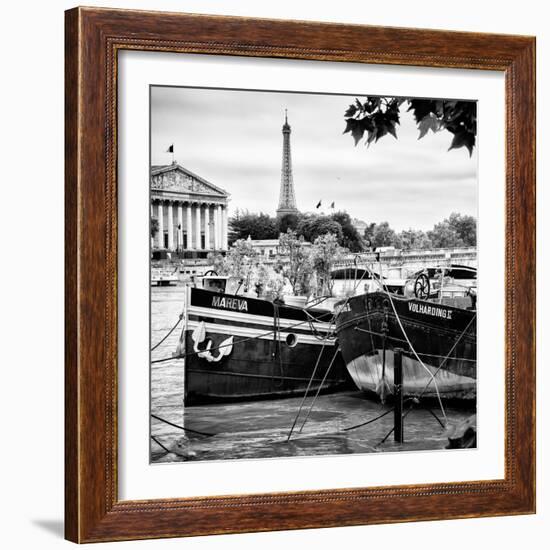 Paris sur Seine Collection - Seine Boats V-Philippe Hugonnard-Framed Photographic Print