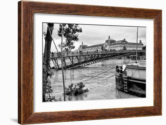 Paris sur Seine Collection - Solferino Bridge and the Musee d'Orsay-Philippe Hugonnard-Framed Photographic Print