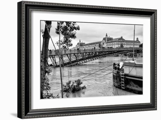 Paris sur Seine Collection - Solferino Bridge and the Musee d'Orsay-Philippe Hugonnard-Framed Photographic Print