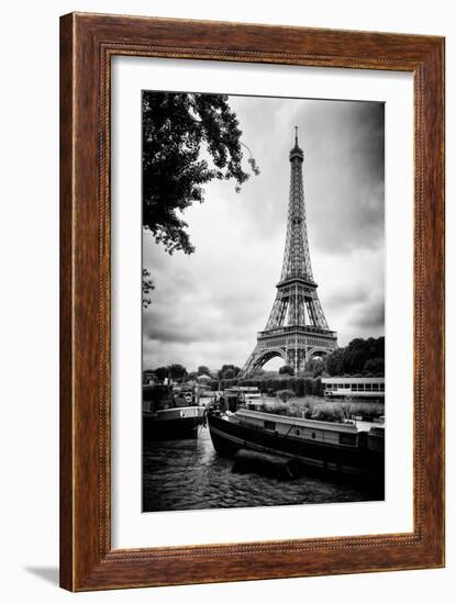 Paris sur Seine Collection - The Eiffel Tower and the Quays X-Philippe Hugonnard-Framed Photographic Print