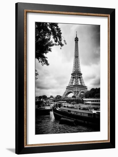 Paris sur Seine Collection - The Eiffel Tower and the Quays X-Philippe Hugonnard-Framed Photographic Print