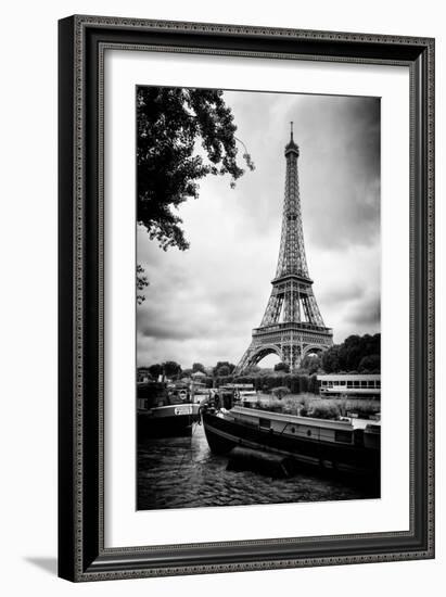 Paris sur Seine Collection - The Eiffel Tower and the Quays X-Philippe Hugonnard-Framed Photographic Print