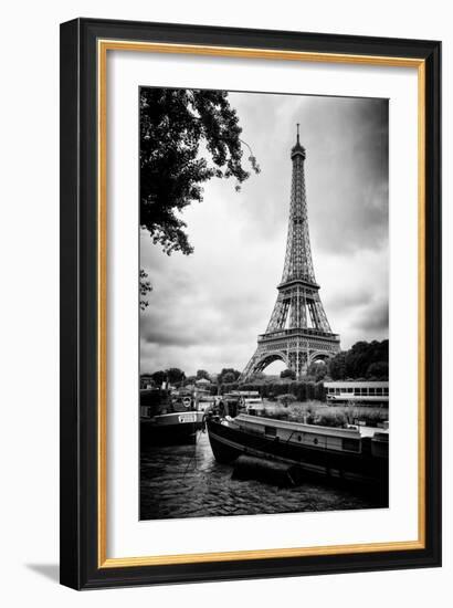 Paris sur Seine Collection - The Eiffel Tower and the Quays X-Philippe Hugonnard-Framed Photographic Print