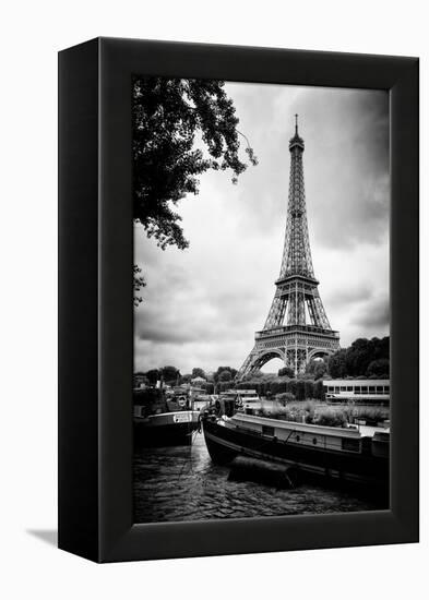 Paris sur Seine Collection - The Eiffel Tower and the Quays X-Philippe Hugonnard-Framed Premier Image Canvas