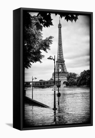 Paris sur Seine Collection - Traffic Light Panel-Philippe Hugonnard-Framed Premier Image Canvas