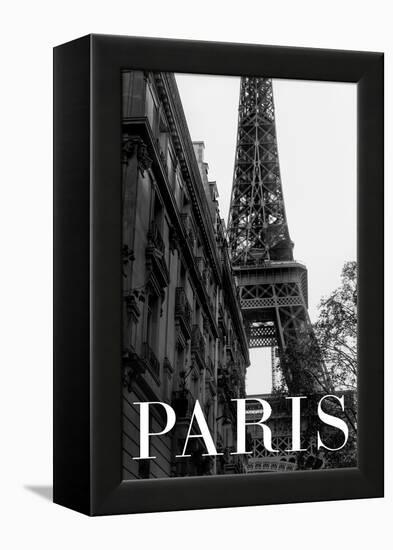 Paris Text 1-Pictufy Studio III-Framed Premier Image Canvas